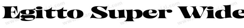 Egitto Super Wide字体转换